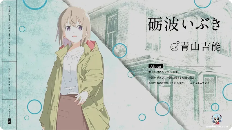 'Botan Kamiina Fully Blossoms When Drunk' Anime Reveals Yaeka Kitamori Visual | Weebwire